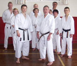 Sensei Bryan with some senior club members