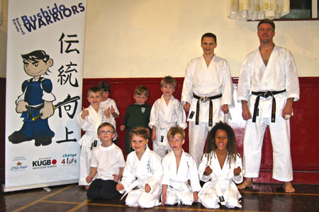 Backwell Karate Bushido Warriors - after the first class