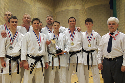 Gold and Silver in Team Kumite
