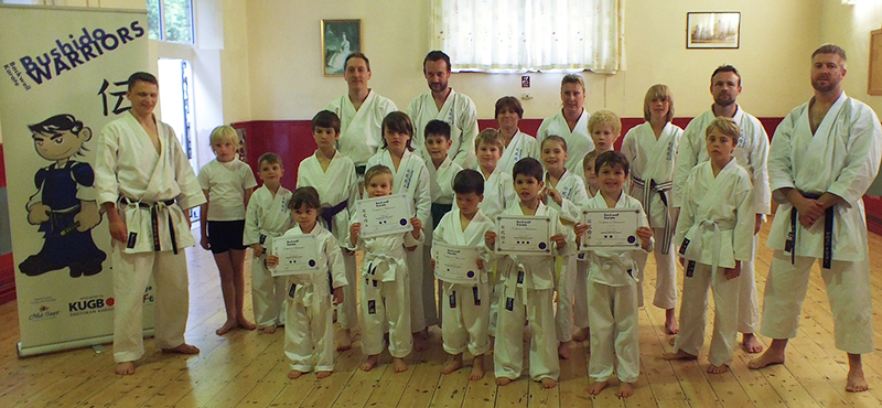 Backwell Karate Bushido Warriors complete summer Karate course