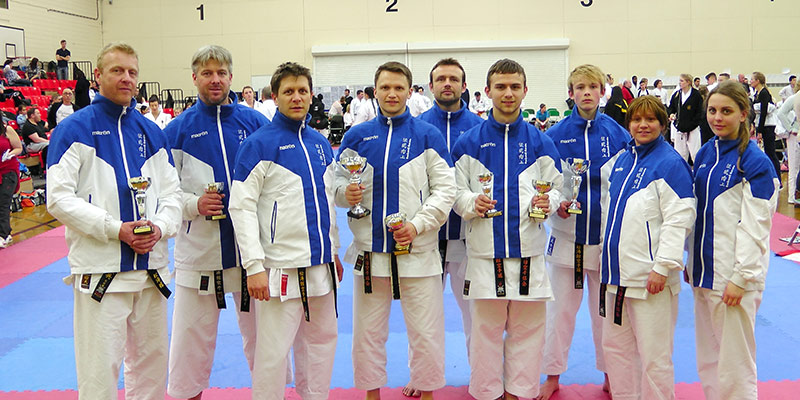 Backwell Karate competitors at the Legend Open Championships