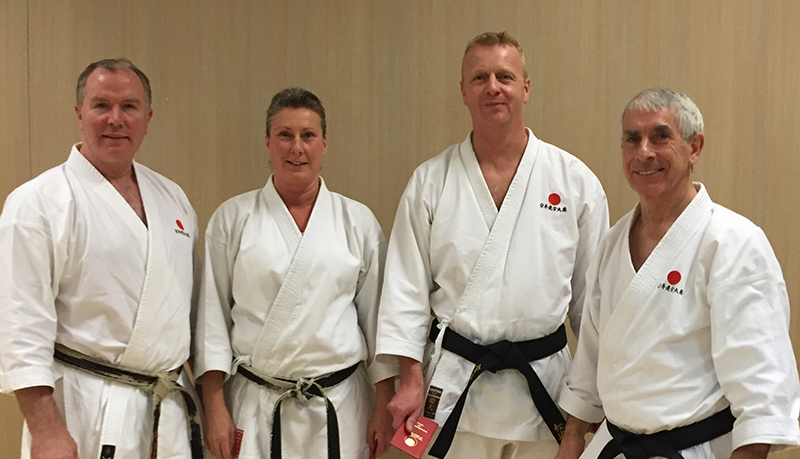 Ian and Nicki with Sensei Brennan and Sensei Sherry