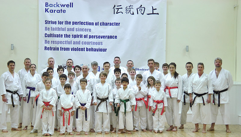 Sensei Sherry with club members