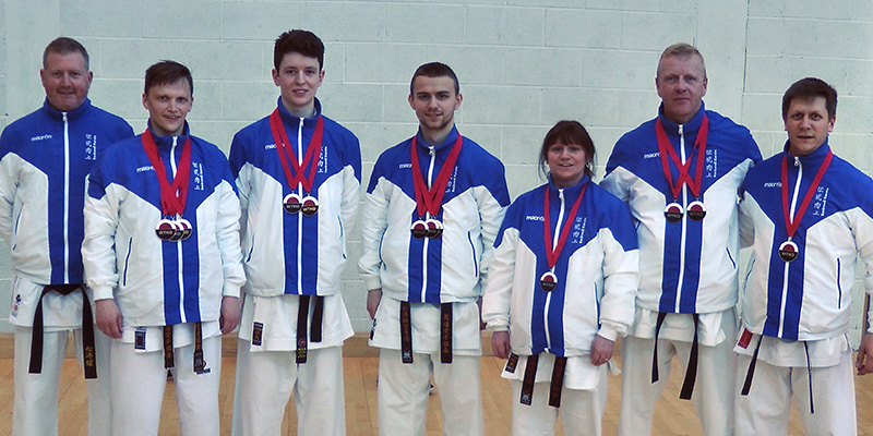 Backwell Karate team at the WTKO Irish Open